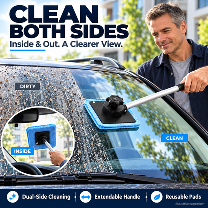 🔥Magnetic Streak-Free Glass Cleaning Kit – For Car Windows, Windshields & Home🔥 TODAY ONLY — 50% OFF
