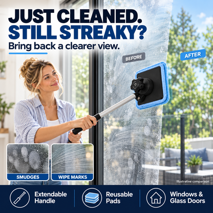 🔥Magnetic Streak-Free Glass Cleaning Kit – For Car Windows, Windshields & Home🔥 TODAY ONLY — 50% OFF