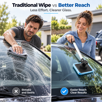 🔥Magnetic Streak-Free Glass Cleaning Kit – For Car Windows, Windshields & Home🔥 TODAY ONLY — 50% OFF