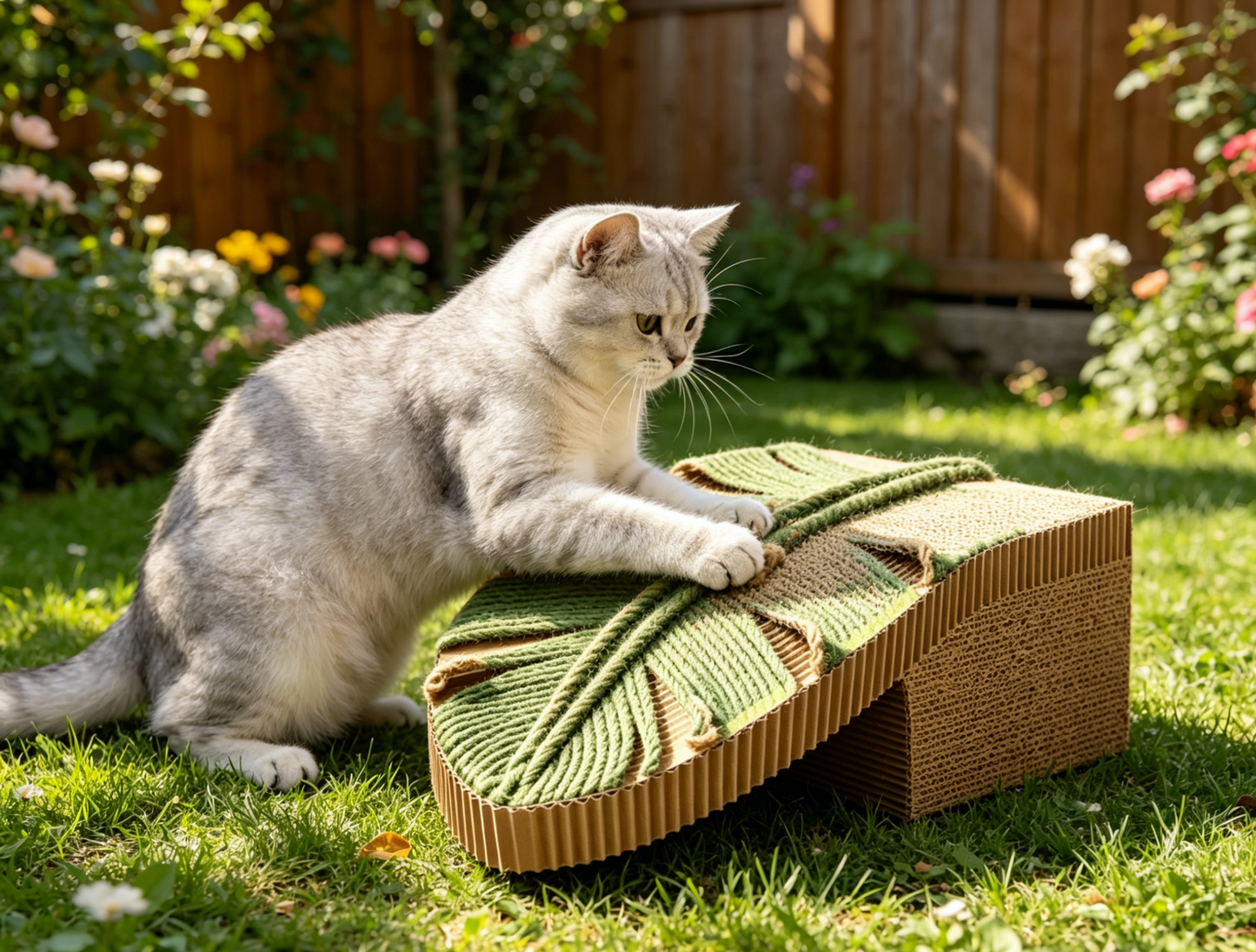 Monstera Leaf Cat Scratcher, Dual-Material Sisal & Corrugated Cat Scratching Pad